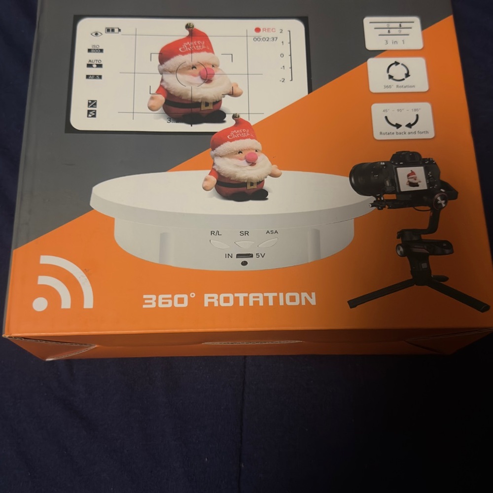 360° Rotation Display Turntable - White